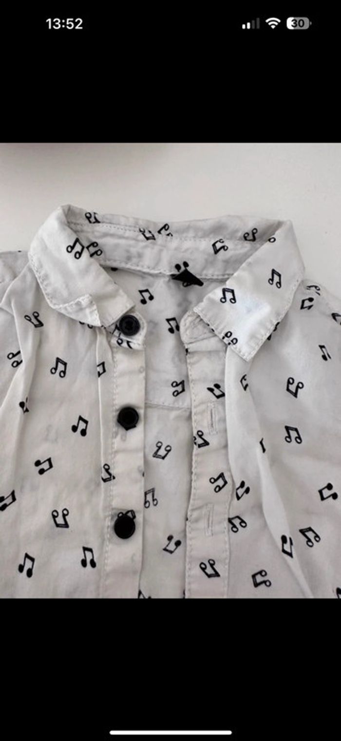 Lot chemise musique et pantalon beige 🎶 - photo numéro 8