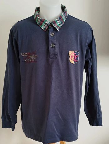 Polo manches longues bleu marine Livergy taille 52-54