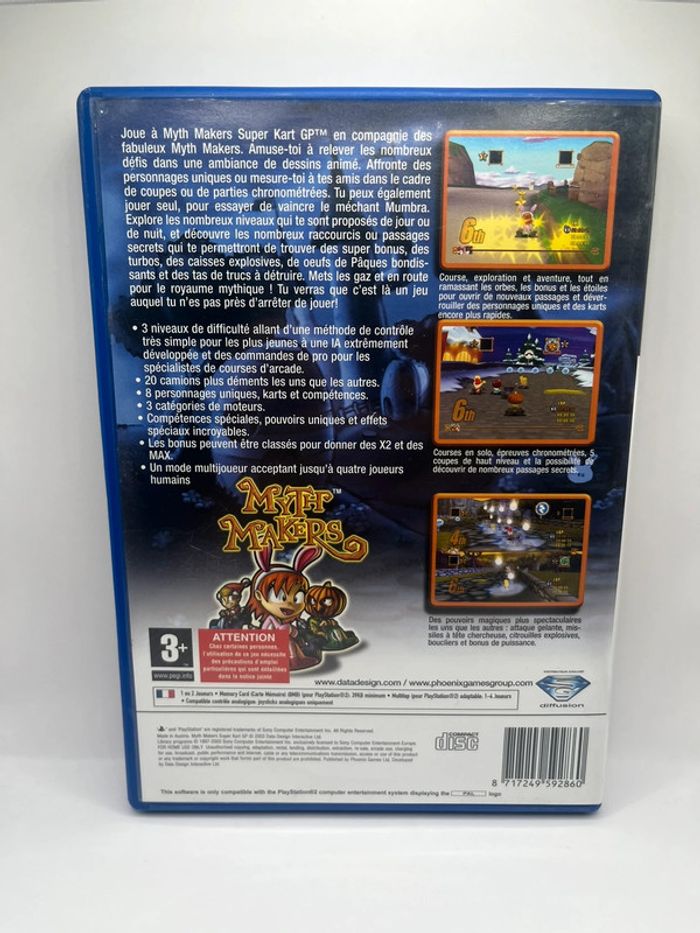 Myth Makers Super Kart GP PS2 Sony PlayStation 2 - photo numéro 2