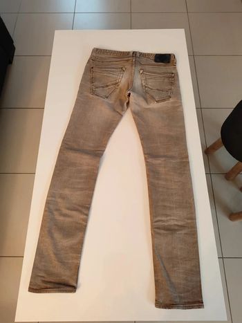 Jean beige grisé création française