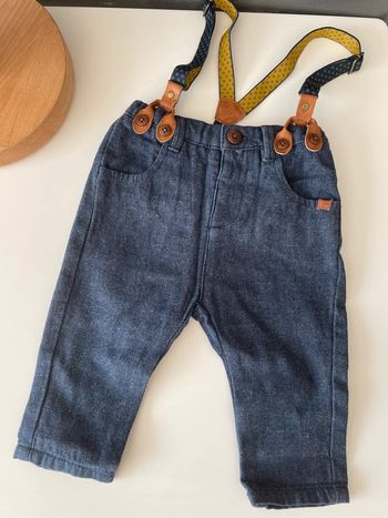 Jean bébé bretelle Zara