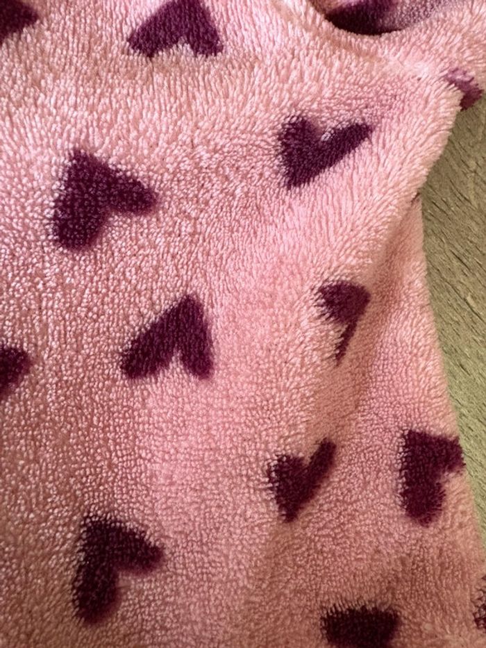 Veste Combi rose avec cœurs violets 12 mois sincère - photo numéro 3