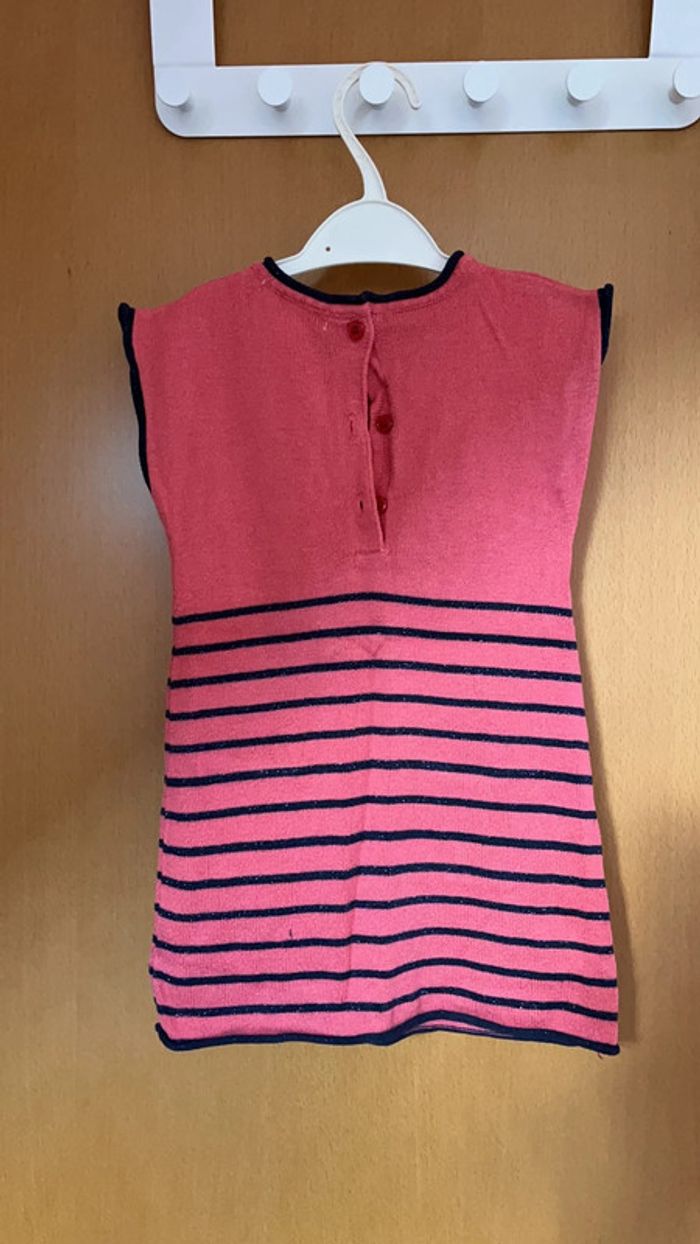 Robe lulu castagnette « ourson cœur » taille 2 ans - photo numéro 6