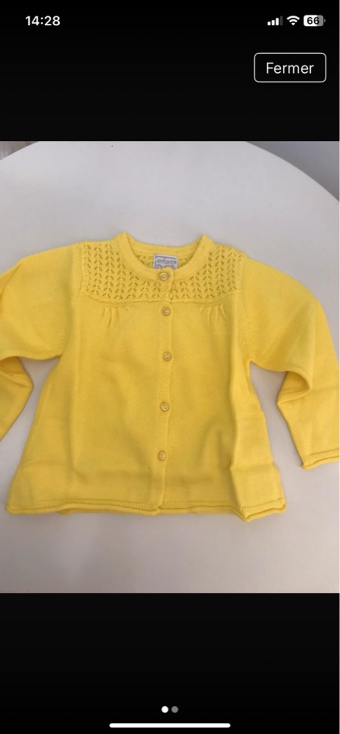 Cardigan bébé fille, neuf mois ,de la marque L’enfant  Do