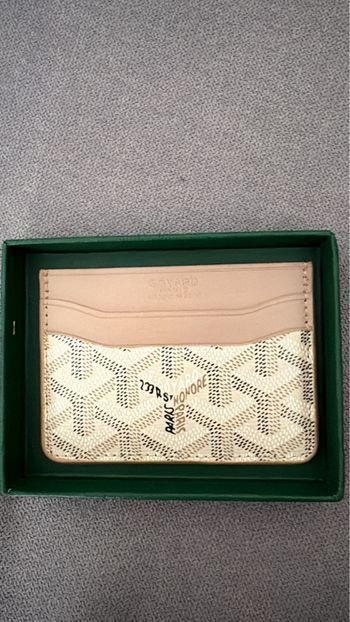 Porte-cartes Goyard Saint-Sulpice beige