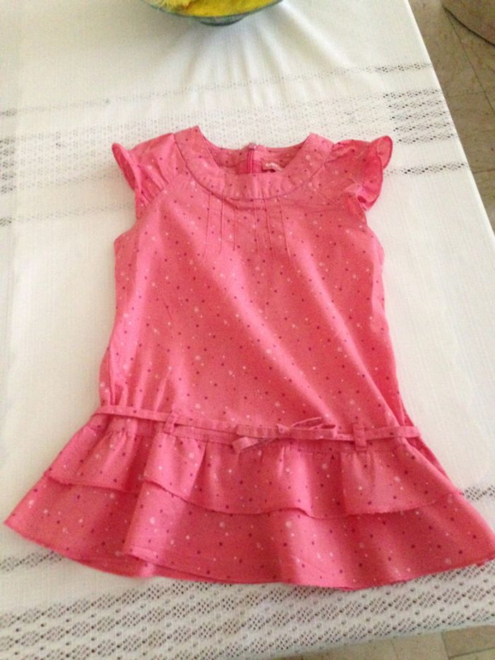 Tunique Corail imprimé de petits pois