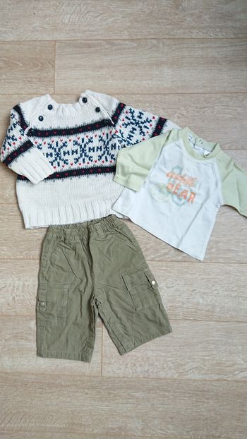 Pull, pantalon, t-shirt