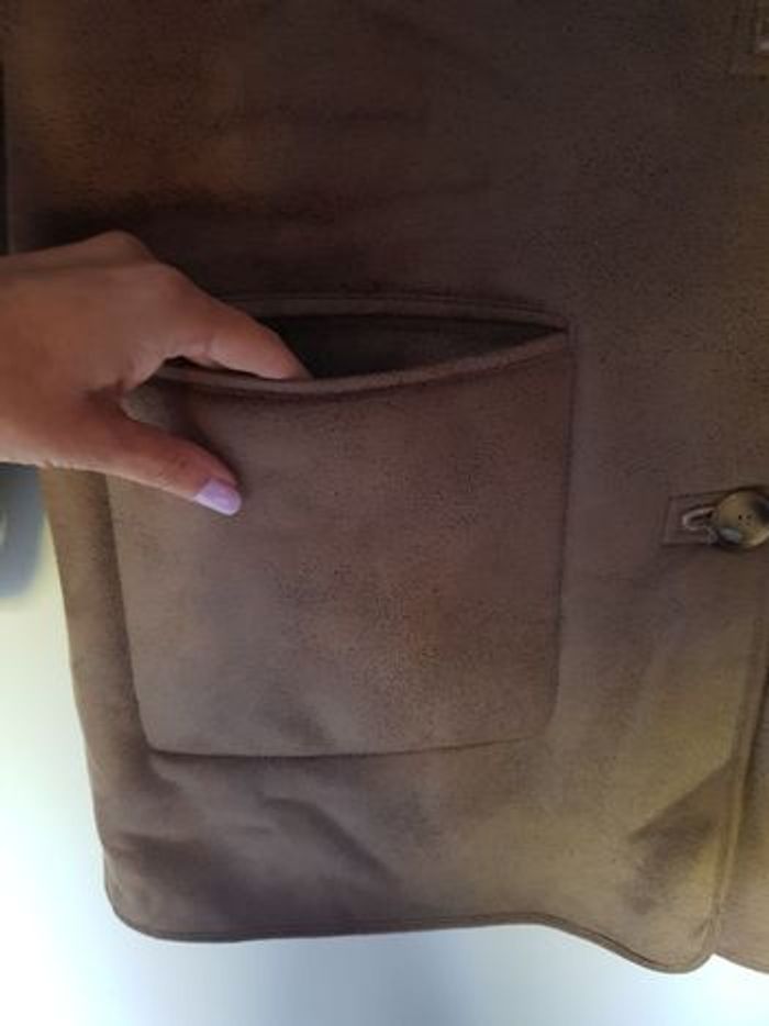 Magnifique manteau en peau retourner taille 38 Zara - photo numéro 7