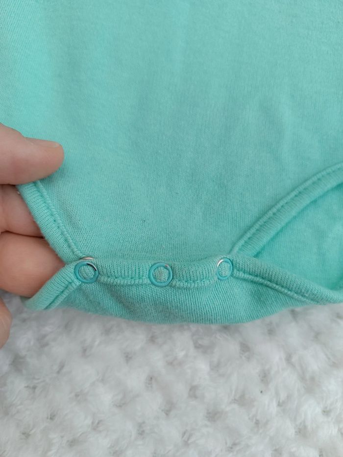 🔸Body polo vert clair Boîte à Malices - 12 mois🔸 - photo numéro 5