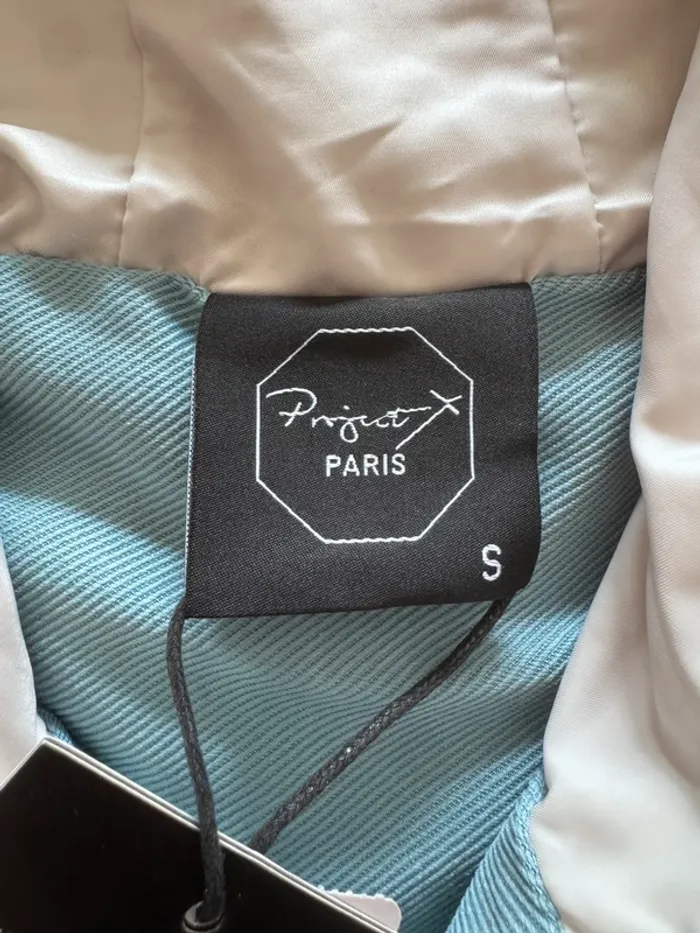 Sweat à capuche coupe-vent Project X Paris – Bicolore bleu-gris – Taille S – Neuf - Valeur 89€ - photo numéro 6