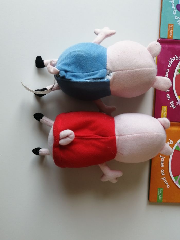 lot peppa pig livres + peluches - photo numéro 3