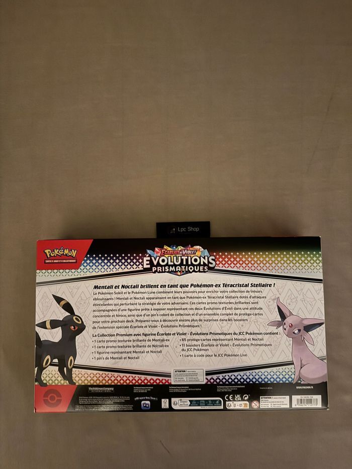 POKÉMON COFFRET PRENIUM AVEC FIGURINE EV8.5 EV PRISMATIQUES - FR - NEUF & SCELLÉ - photo numéro 3