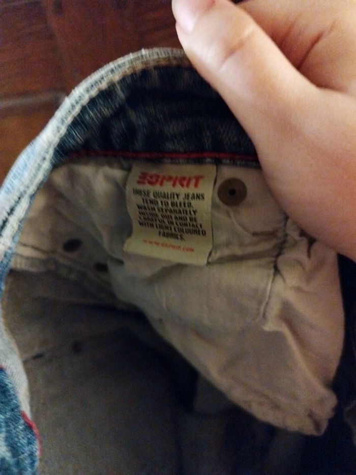 Pantacourt bleu denim vintage y2k M/38 coton - photo numéro 7