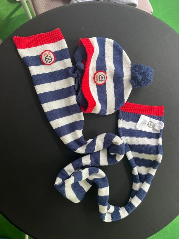 Bonnet et écharpe bébé 👶 taille S