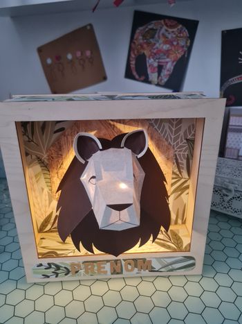 Veilleuse lion chambre bebe
