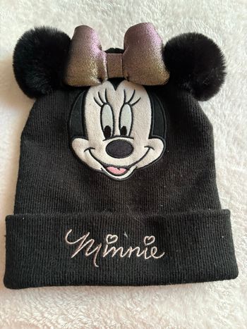 Bonnet noir Minnie laine 128/146