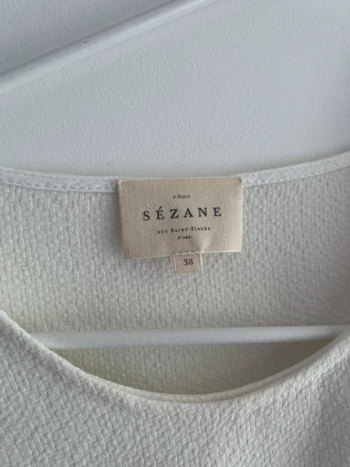 Blouse crème asymétrique Sézane - Taille 38 - photo numéro 2