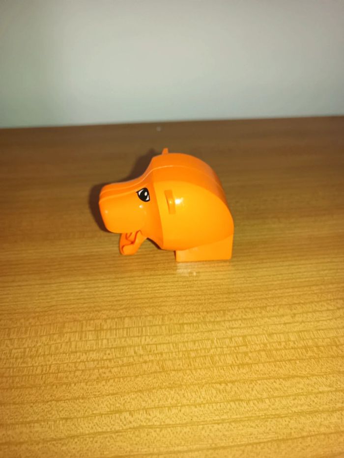 Lego Duplo tête de lion orange - photo numéro 4