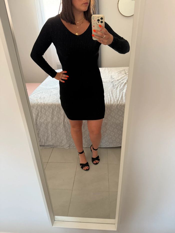 Robe pull moulante taille m