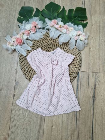 Robe à pois rose