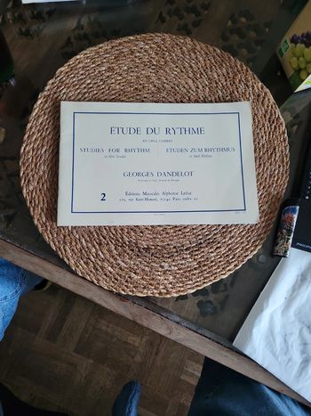 Etude du rythme. Édition musicale.