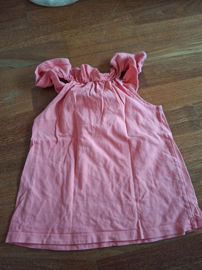 haut été fille, taille 8 ans, marque LCDP, couleur rose/corail, en très bon état - photo numéro 4