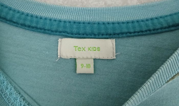 T-shirt rayé kaki/bleu clair - photo numéro 3