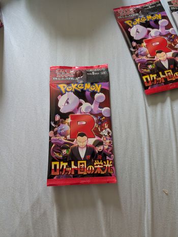 Booster japonais pokemon rouge neuf