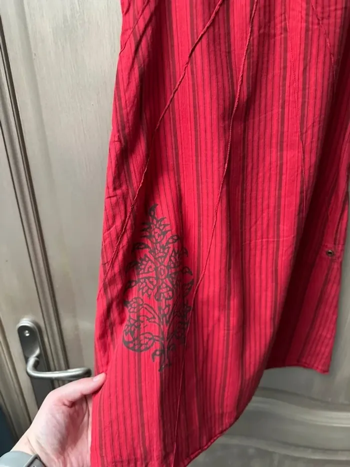 Robe sans manche IKKS fille rouge 8 ans - photo numéro 3