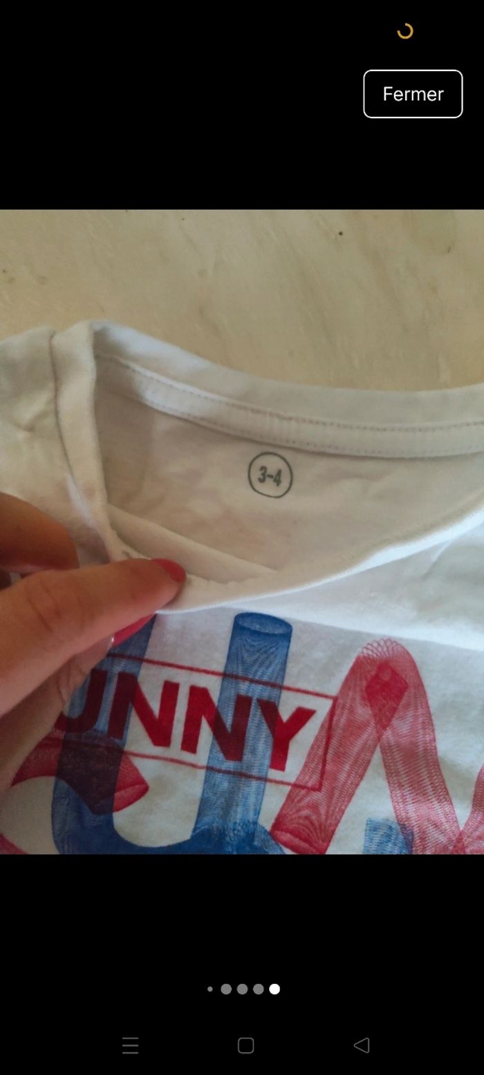 Lot de t-shirts manches longues et manches courtes 36 mois - photo numéro 7