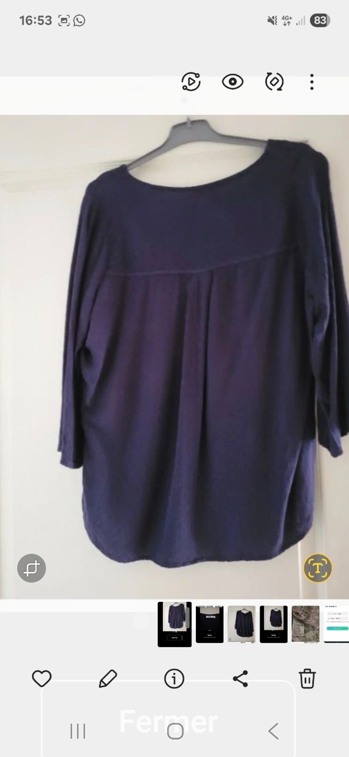 Blouse bleu marine - photo numéro 2