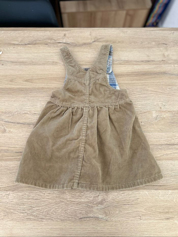Robe à bretelles en velours fille taille 5 ans tex - photo numéro 3