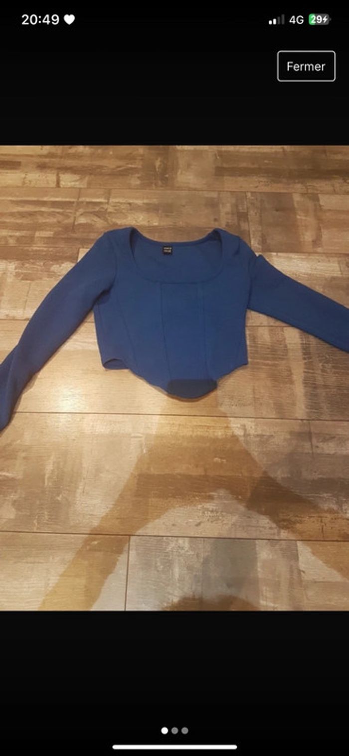 Top bleu xs
