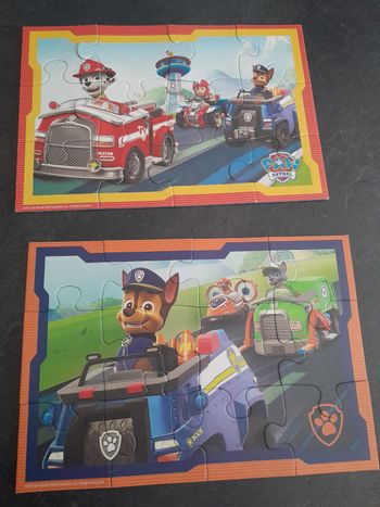 Lot 2 puzzles pat patrouille 12p