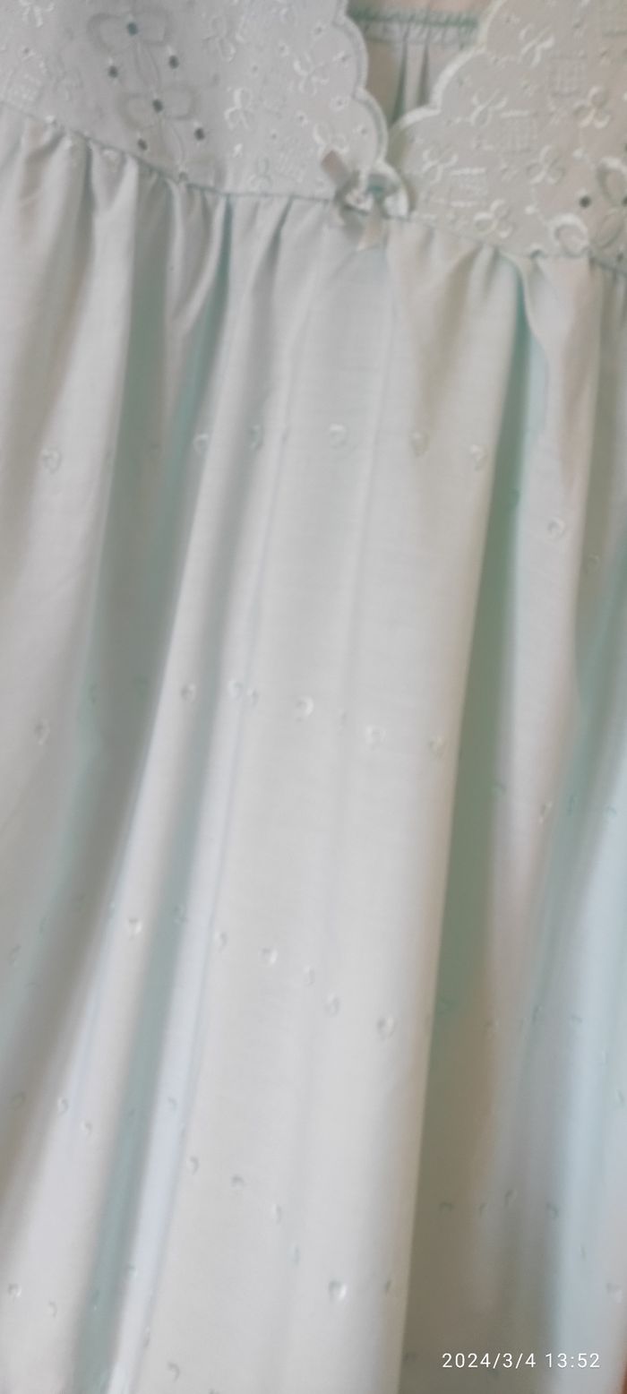 Chemise de nuit dentelle fait main ✋T. 54 - photo numéro 7