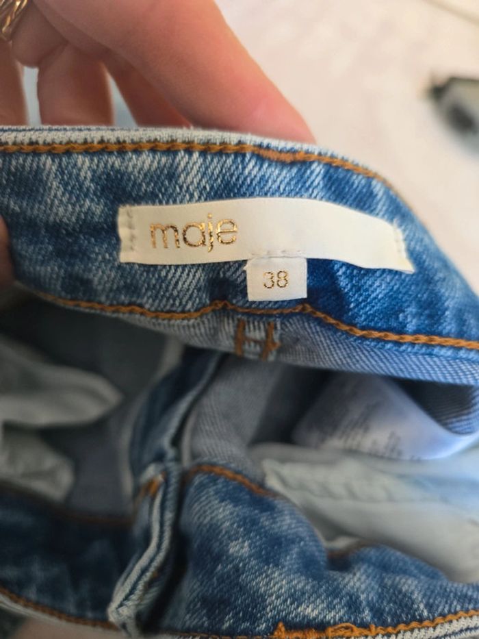 Maje jeans broderies Taille 38 proche du neuf - photo numéro 19