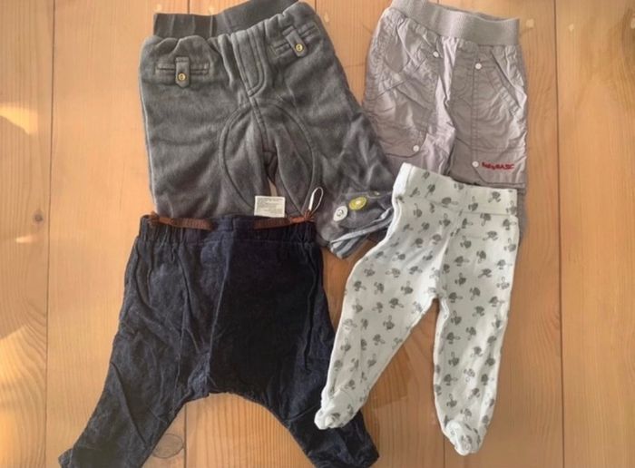 Lot 4 pantalons garçon 3 mois