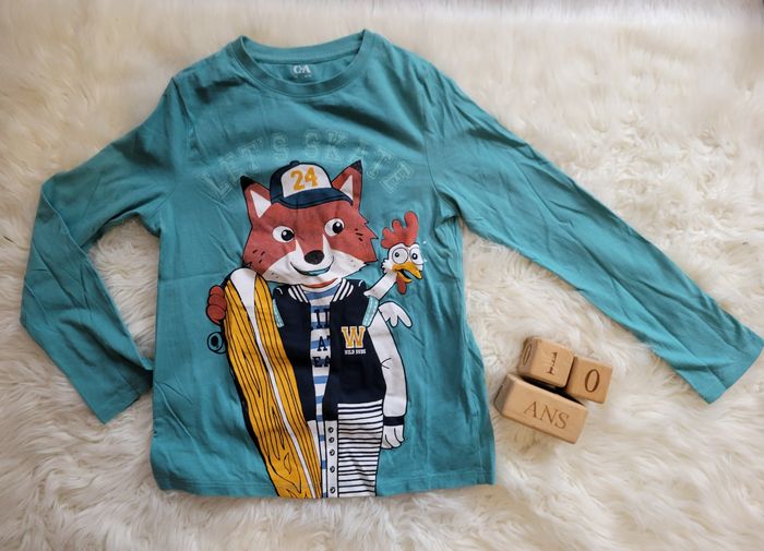 Tee shirt renard 10ans