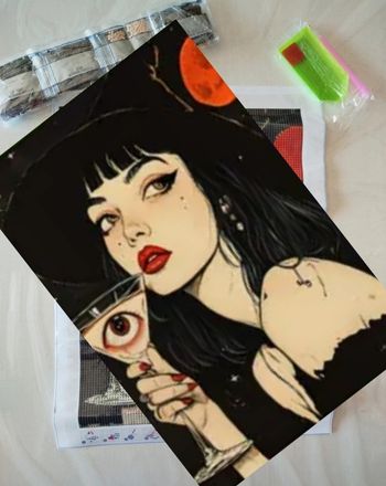 Diamond painting sorcière gothique #S061