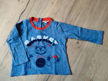 Tee-shirt longues manches 12 mois basket