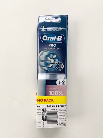 Pack de 6 brossettes dents Sensitive Clean ORAL-B