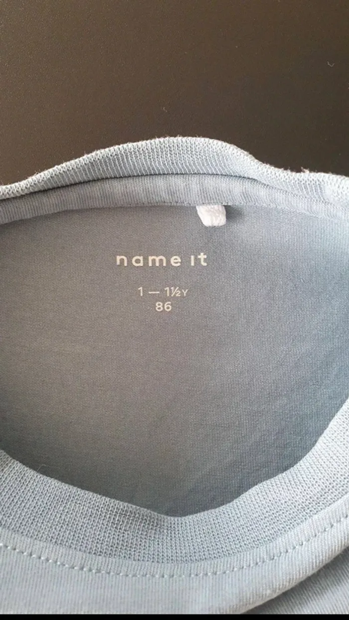 Tee-shirt manche longue 1-1 an et demi 86cm (taille grand) - photo numéro 4