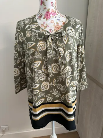 Blouse légère manche 3/4