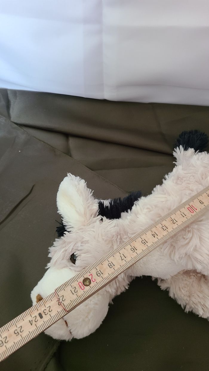 Peluche ane Marcel BUKOWSKI beige poil long - photo numéro 4