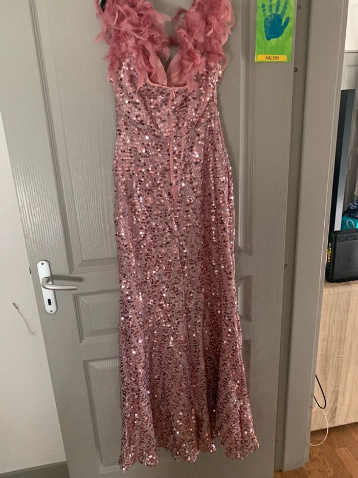 Robe à sequins rose - photo numéro 2