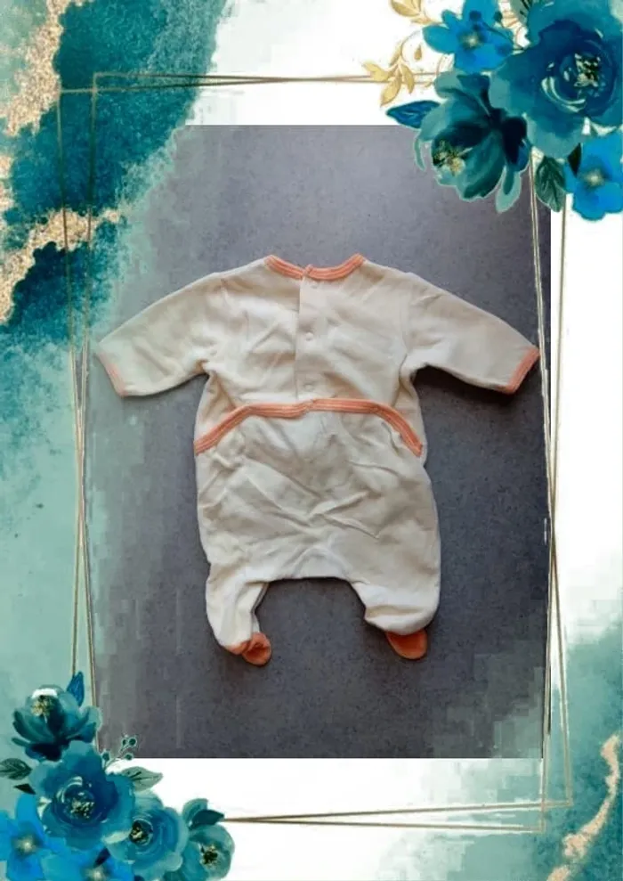 Pyjama velours 1mois kitchoun - photo numéro 2