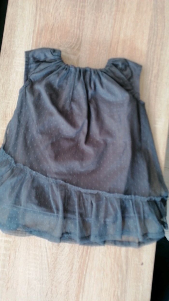 Robe grise vertbaudet 2ans - photo numéro 4