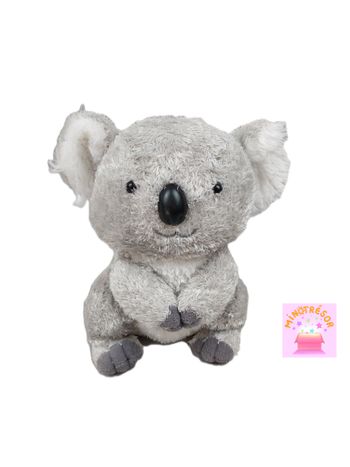Peluche doudou Koala gris blanc 22 cm ZOOPARC BEAUVAL