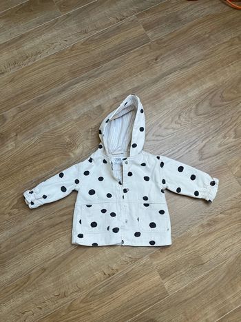Veste jean à pois noir Zara