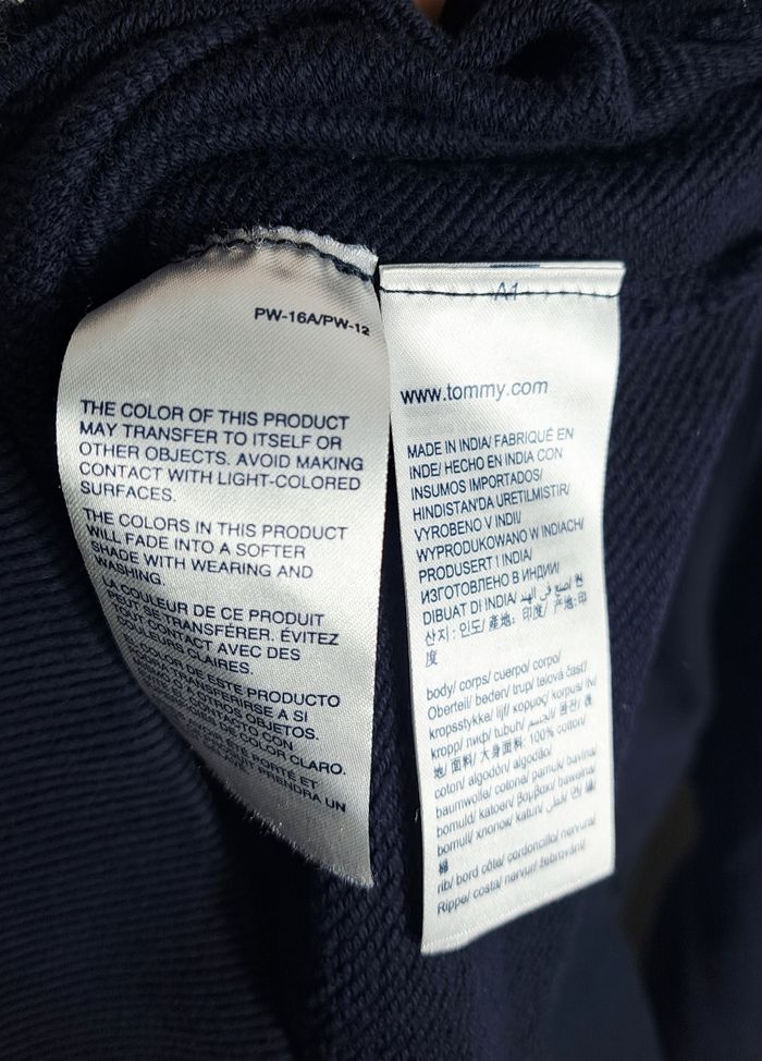 sweat tommy jeans taille XXL bleu marine - photo numéro 6
